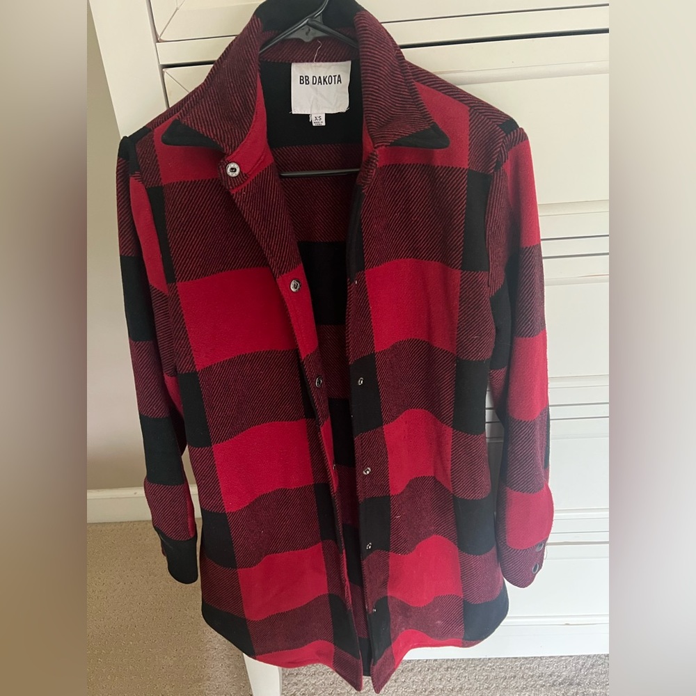 BB Dakota Plaid Jacket Size XS